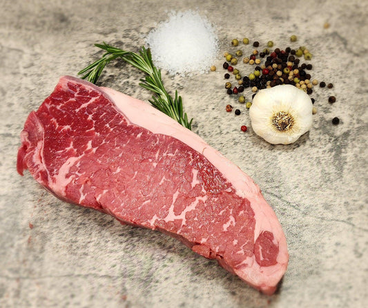 American Wagyu Akaushi KC Strip Steak - J-H Cattle Co. Meat Store