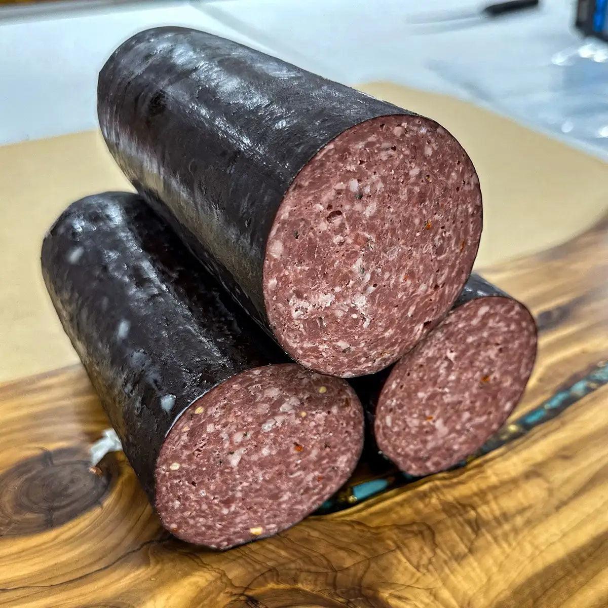American Wagyu Akaushi Original Summer Sausage - J-H Cattle Co. Meat Store