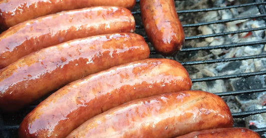 American Wagyu Akaushi Beef Bacon Cheeseburger Bratwurst