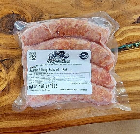 JH Habanero Mango Bratwurst - J-H Cattle Co. Meat Store
