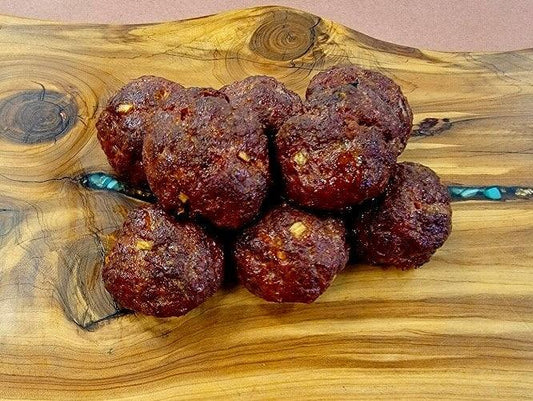 JH House Smoked American Wagyu Akaushi Meatballs - J-H Cattle Co. Meat Store