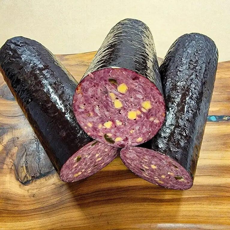 American Wagyu Akaushi Jalapeno Cheddar Summer Sausage - J-H Cattle Co. Meat Store