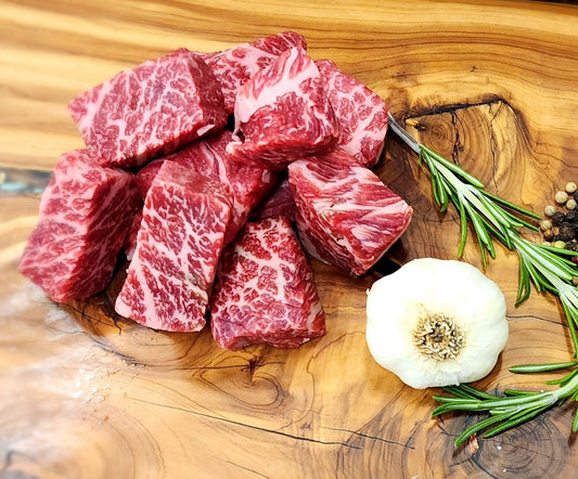 American Wagyu Akaushi Stew Meat - J-H Cattle Co. Meat Store